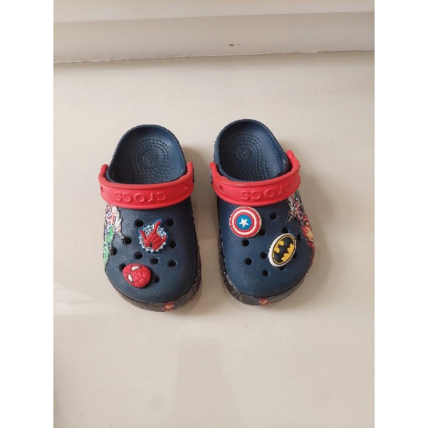 Sendal Crocs Avenger Fun Lab Marvel Superhero (second tapi ORI) size C 10