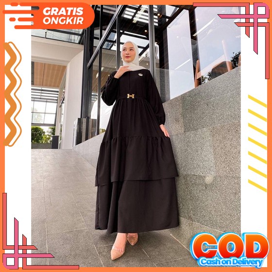 Aretha Terbaru Yuvika Gamis Crinkle M L Xl Kondangan Jumbo Baju Gamis Wanita Terbaru 2023 / Baju Kon