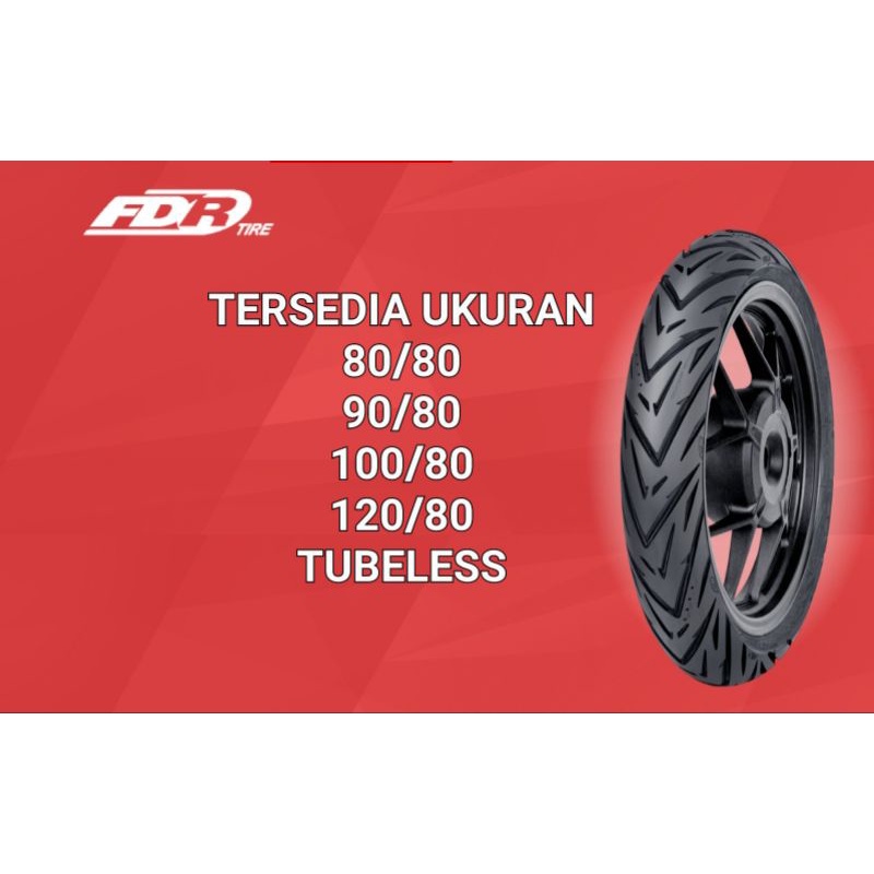 ban motor tubeless FDR GENZI PRO 100/80 RING 17 vixion cb