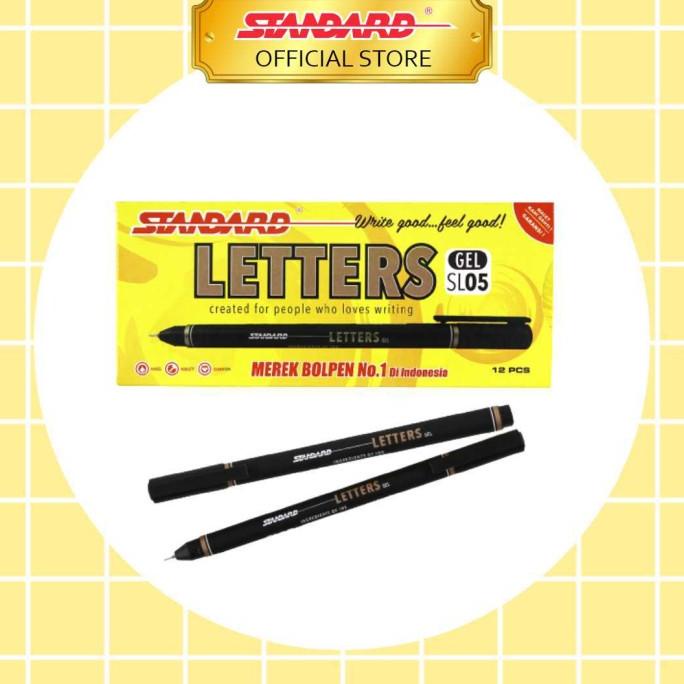 

JUAL STANDARD PEN LETTERS SL05 BLACK ISI 12 PCS