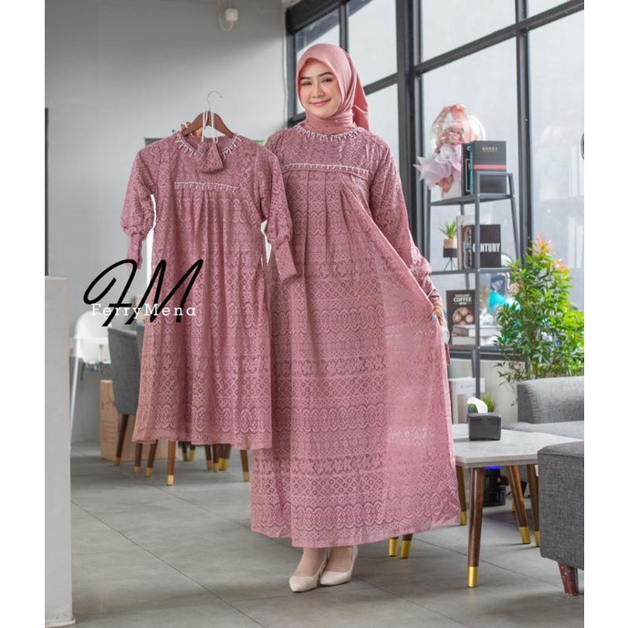 GAMIS COUPLE SAHIRA/ GAMIS COUPLE IBU & ANAK/ GAMIS COUPLE LEBARAN/ GAMIS COUPLE KONDANGAN