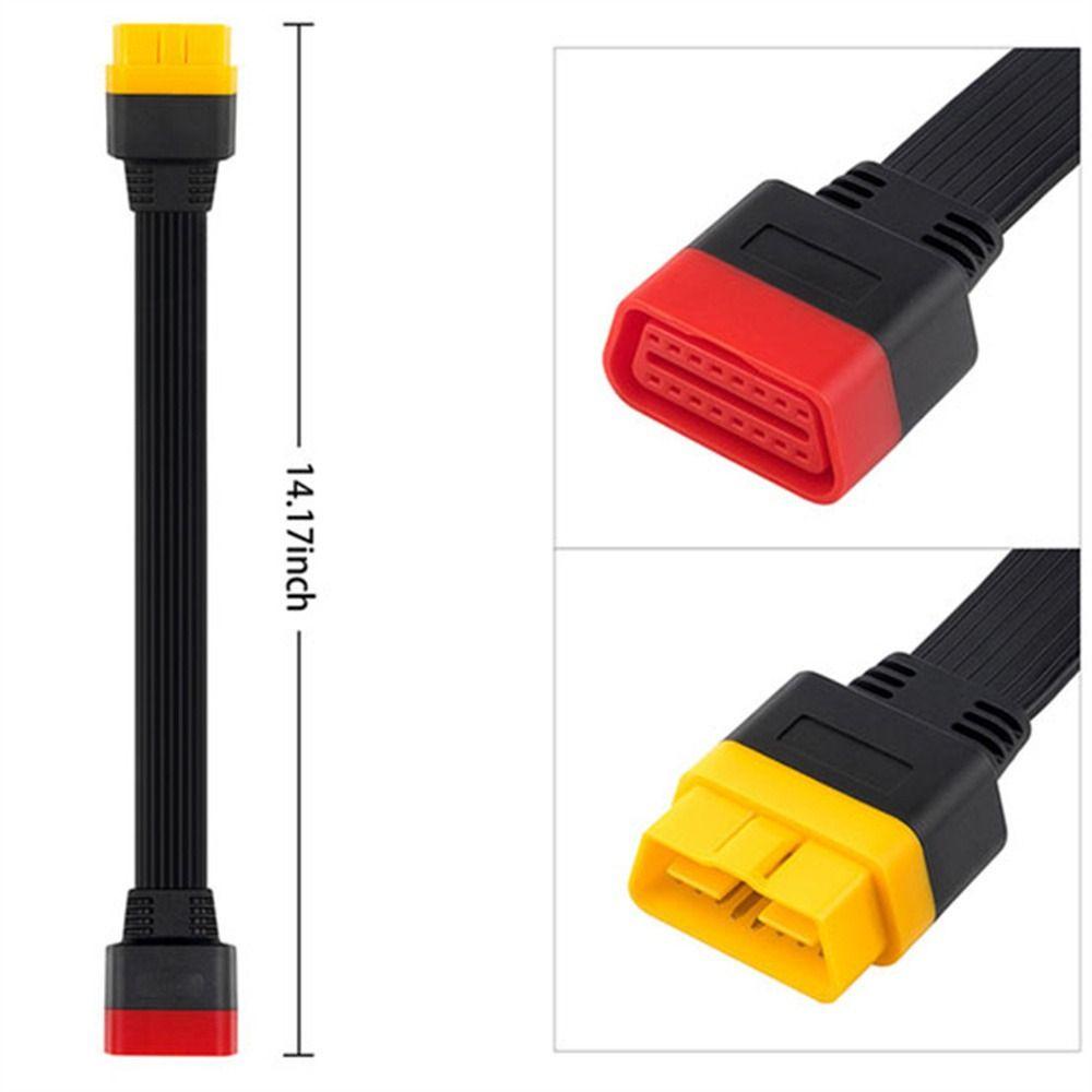 Lanfy Extending Cable Convert Cable Kabel Adapter Untuk Auto Aiagnostik Male To Female 16pin Male Obd2