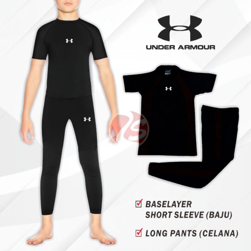 Baju renang anak laki laki celana panjang renang anak setelan renang junior pakaian renang hitam polos
