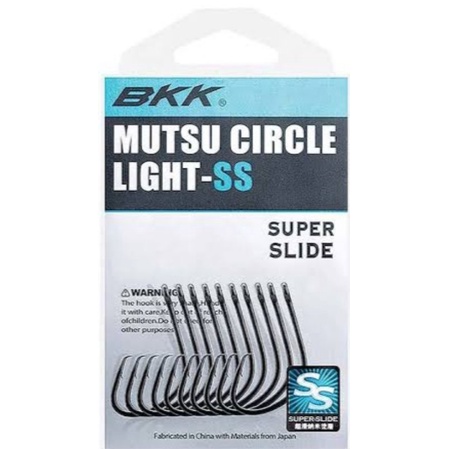 mata kail pancing single hook tajam kuat BKK SS MUTSU CIRCLE LIGHT SIZE madas.dasaran. assist jiggin