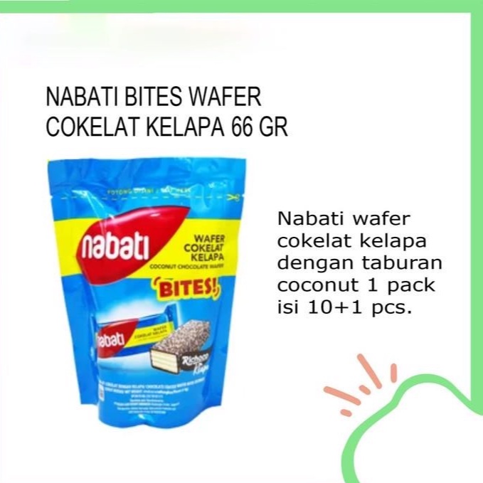 

Nabati Wafer Coconut Cokelat Kelapa 66gr 10+1 pcs ORIGINAL
