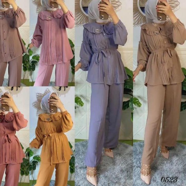 12.12 MALL AMEERA SETELAN CRINKLE AIRFLOW ONE SET || SETELAN CRINKLE SMOKE || CRINKLE AIRFLOW LD 110