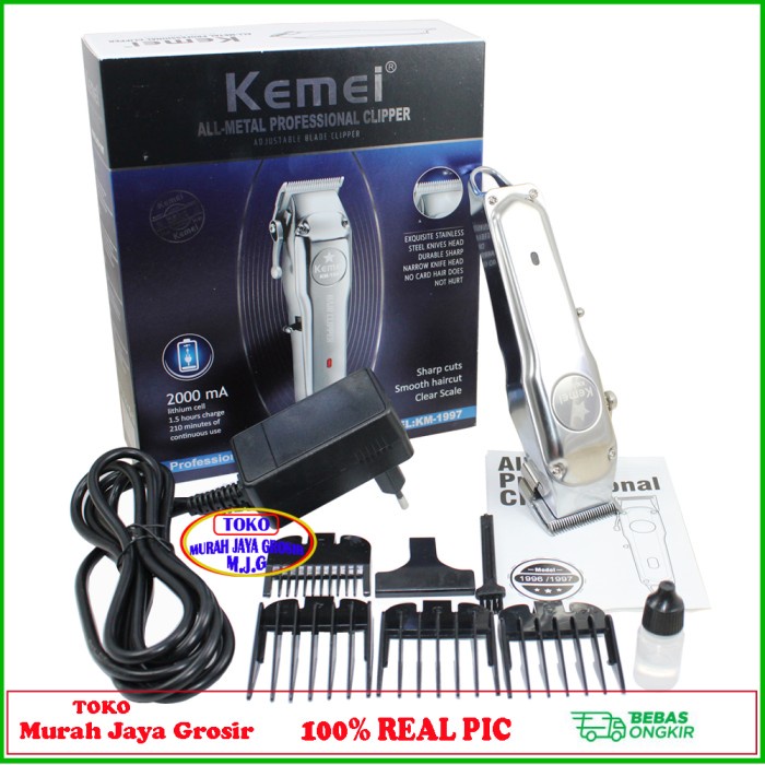 Alat Cukur Rambut Kemei KM-1997 Clipper Cas mesin alat potong rambut