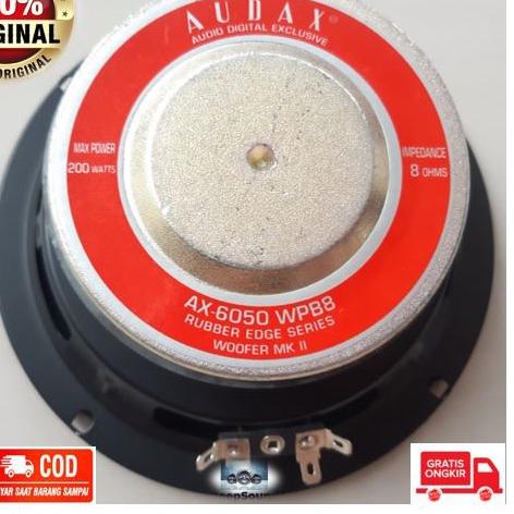 Diskon AUDAX Speaker 6 Inch 200 Watt AX-6050 Woofer ORIGINAL ➤yrcღ
