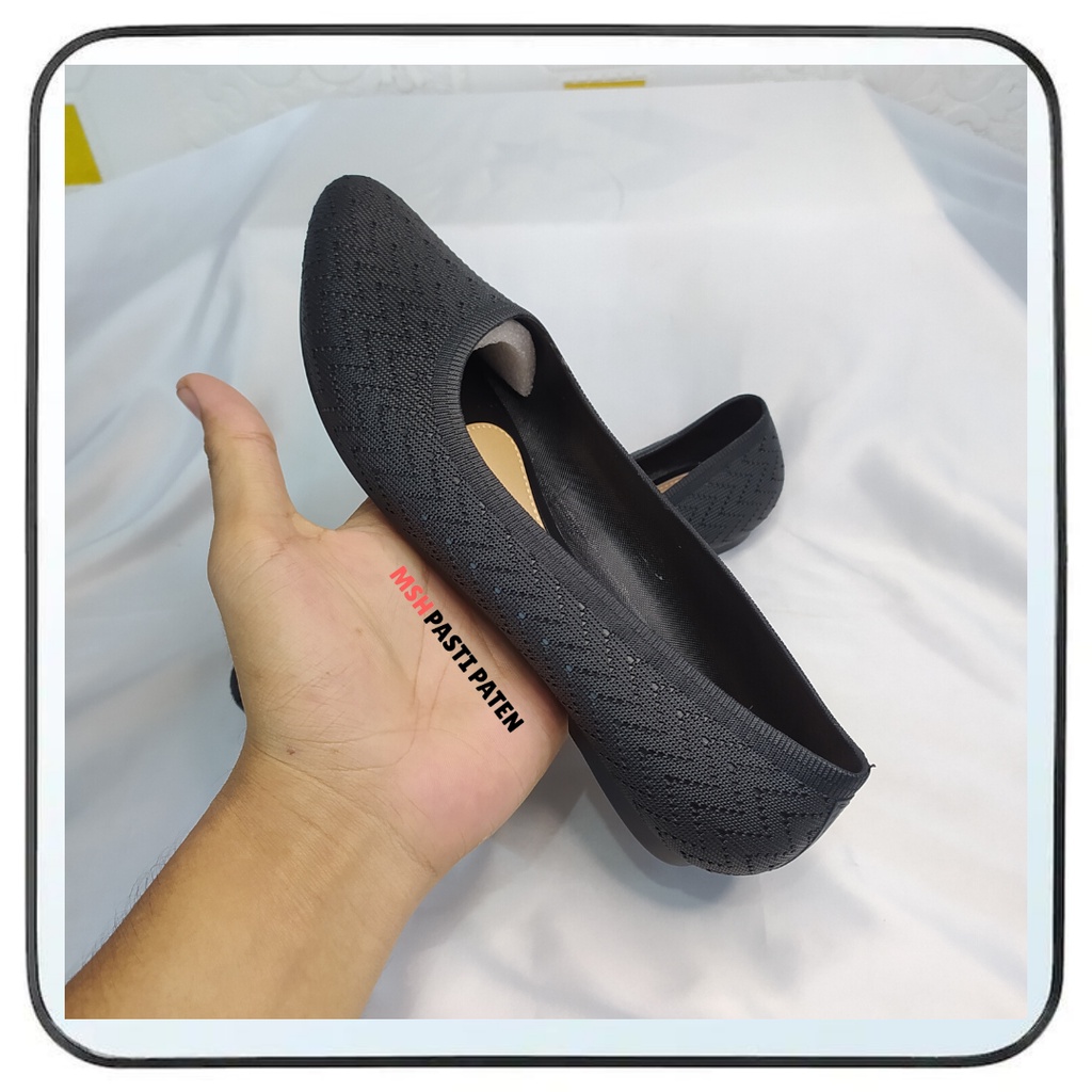 HYS 857 Terbaru Sepatu Karet Jelly Wanita Flatshoes Import