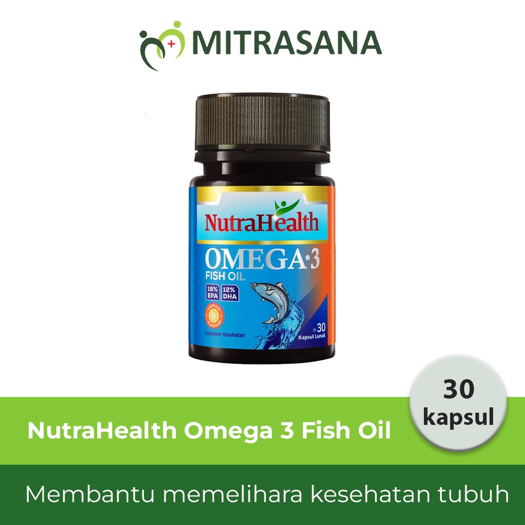 NutraHealth Omega 3 Fish Oil - 30 Kapsul Lunak