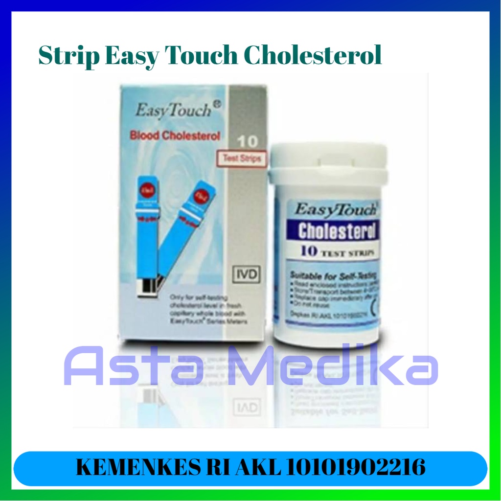 Easy Touch Test Strip Cholesterol/Kolesterol Alat Test Strip Easy Touch Cholesterol/Kolesterol Alat Tes Kolesterol EasyTouch