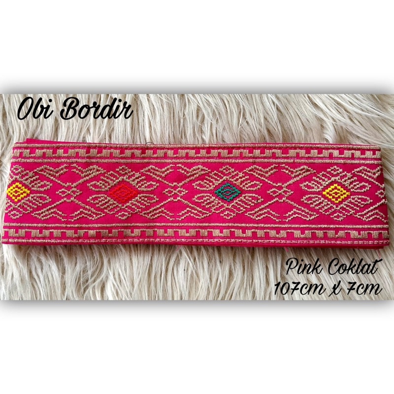 obi songket bordir premium