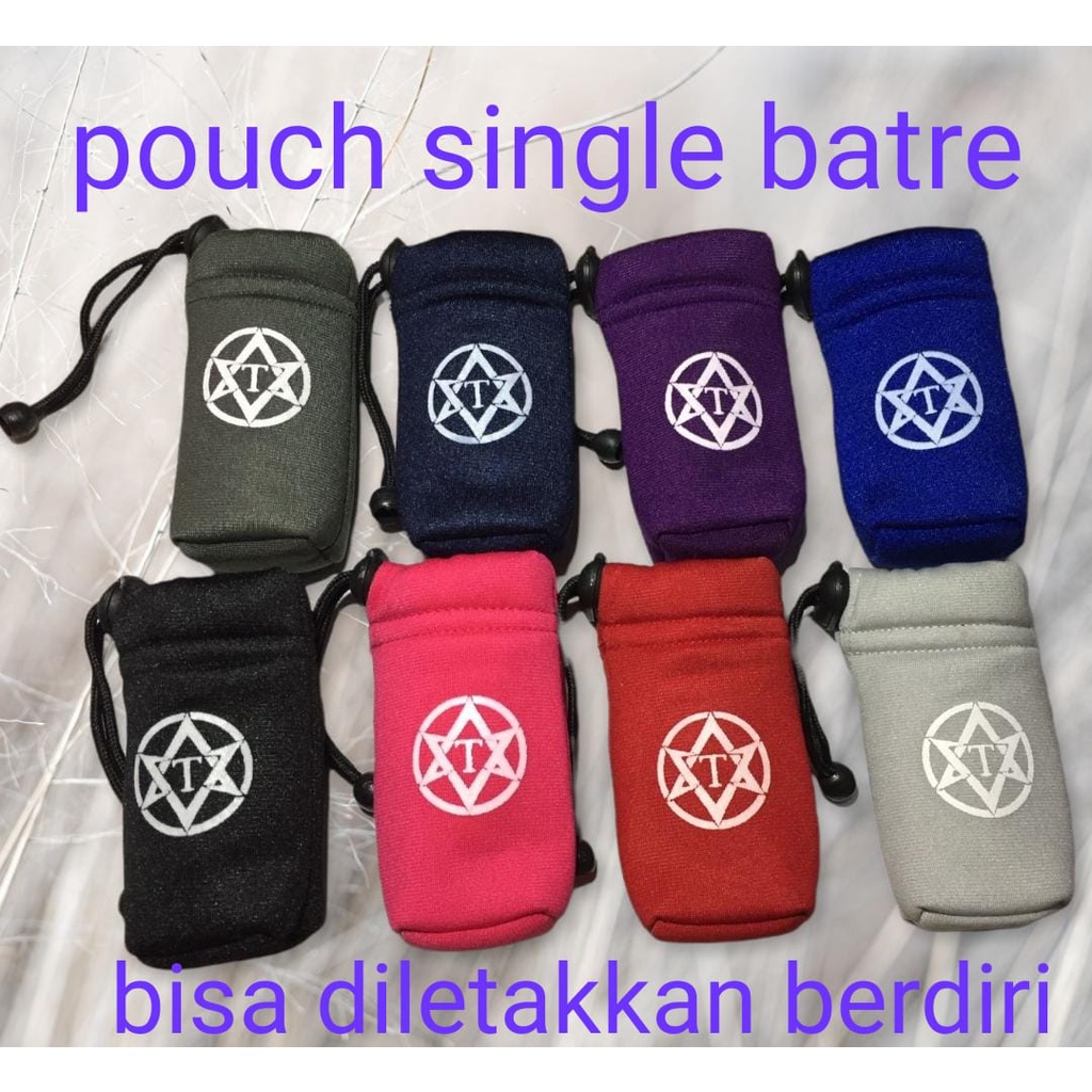 POUCH TEBAL LOGO - SINGLE - BISA DILETAKKAN BERDIRI