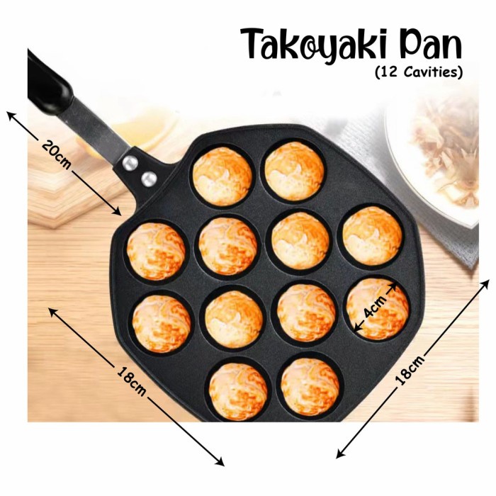 Pnk Takoyaki Pan Loyang Takoyaki Cetakan Takoyaki Jepang