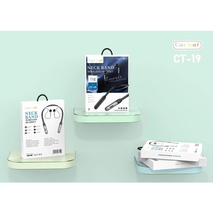 headset bluetooth Headset - Earphones Bluetooth Sport NECK BAND CT-19 BT V5.0 UNIVERSAL(T4Z1) Earpho