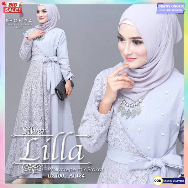 Dres Syari Wanita Terbaru 2023 Baju Muslim Elegan Jumbo Mewah Model Terbaru Dress Pesta Kondangan Gs