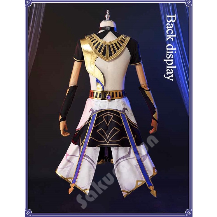 Game Genshin Impact Cyno Cosplay Costume Men Combat Uniform Boy Costume Halloween Cyno Cosplay Costume Full Set