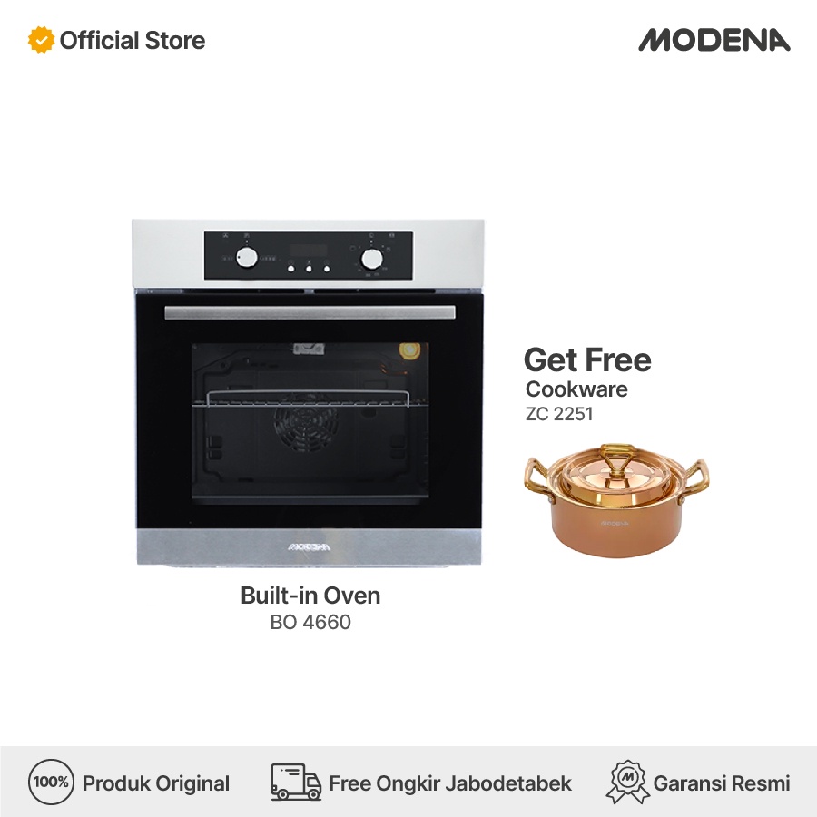 Jual MODENA Builtin Gas Oven BO 4660 Shopee Indonesia