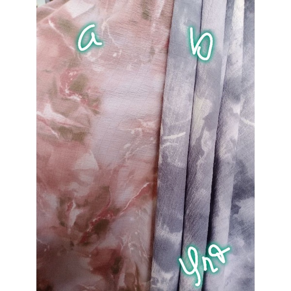 kain crinkel motif abstrak