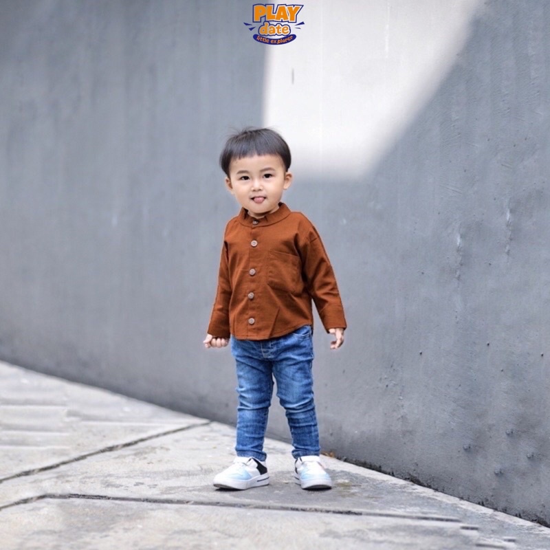 Playdate Celana Panjang Jeans Denim Anak Laki Laki Perempuan Unisex 1-5 Tahun