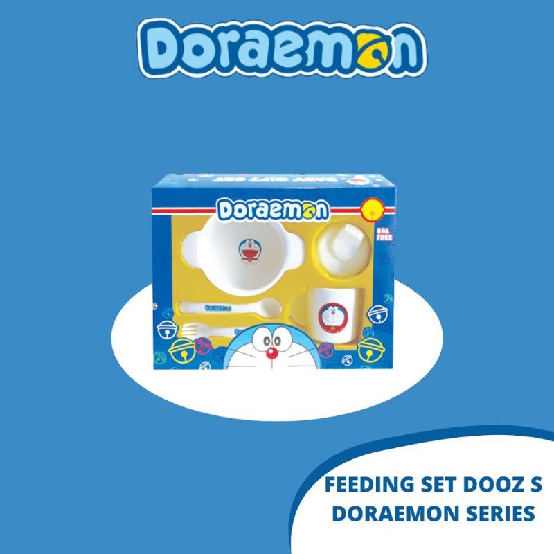 Feeding Set Doraemon Perlengkapan Makan Bayi Bunny