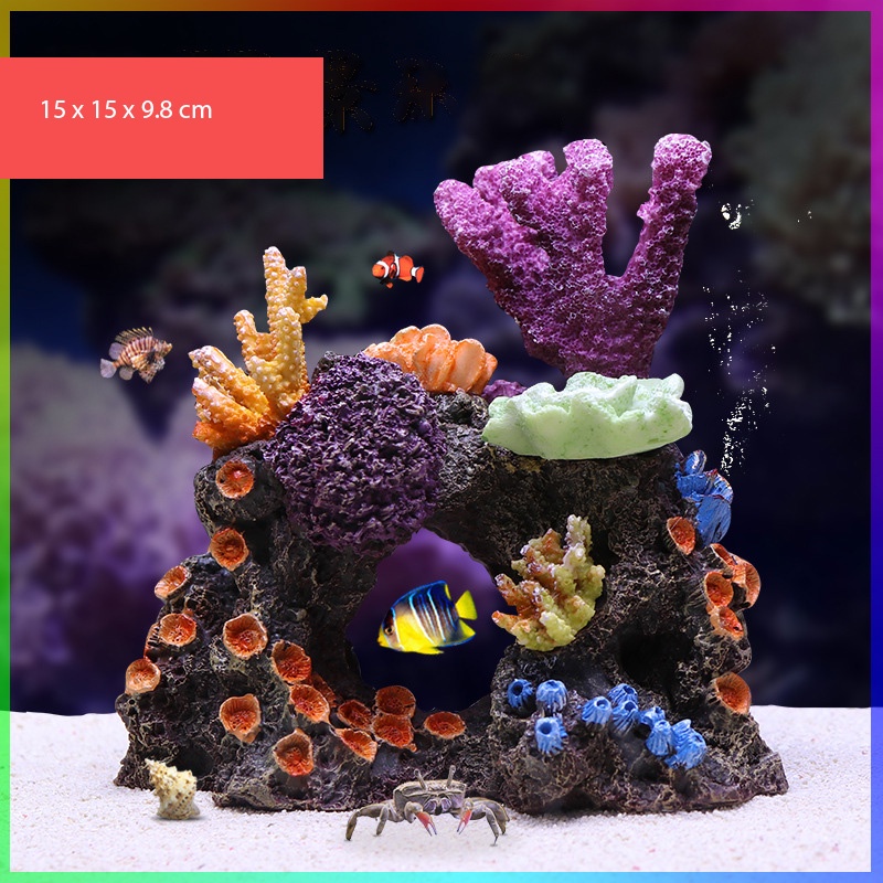 Big Simulation Fake coral Karang Laut reef sea fish tank
