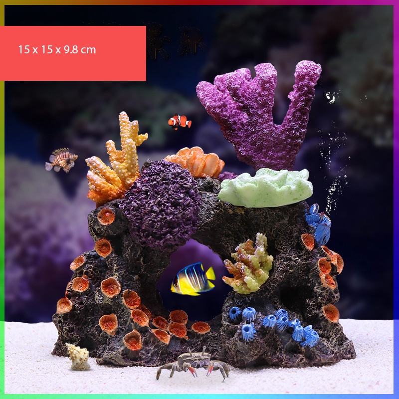 Big Simulation Fake coral Karang Laut reef sea fish tank