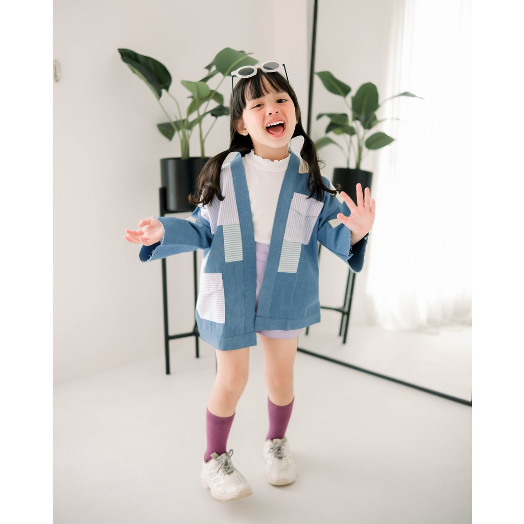 ZIOLA OUTER | Outer Denim Anak | Cardigan Denim Anak | Outer Denim mix Katun | Jacket Anak