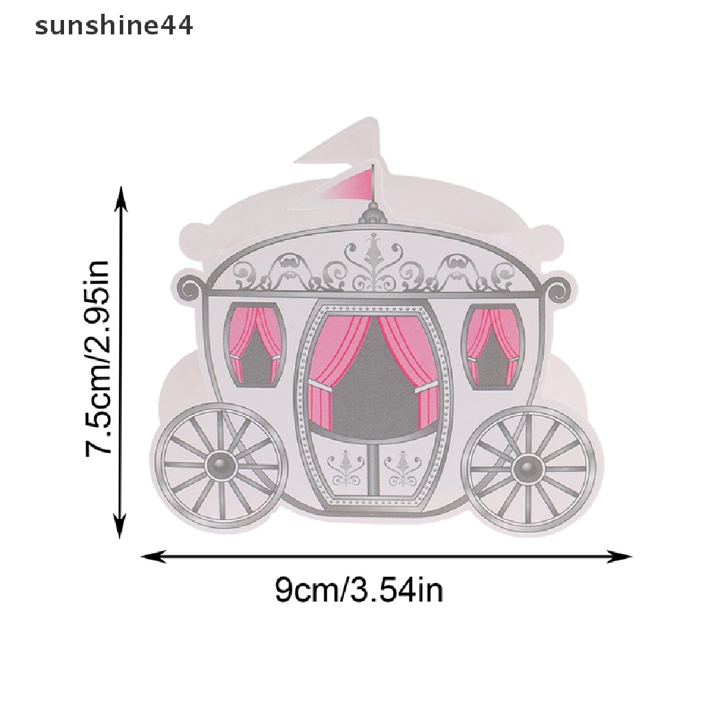 Sunshine 10Pcs Candy Box Dekorasi Pernikahan Fairy Tale Pumpkin Carriage Candy Boxes.