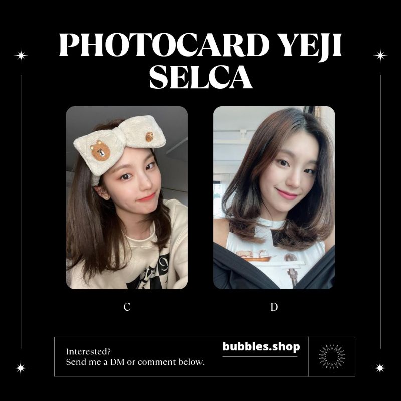 PHOTOCARD UNOFFICIAL YEJI ITZY SELCA