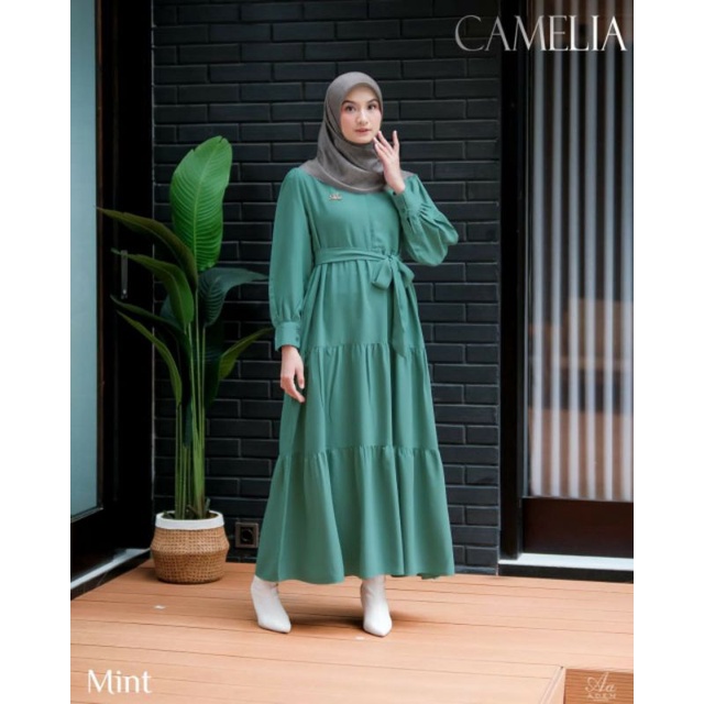 CAMELIA DRESS ONLY BY ADEN HIJAB ORIGINAL/GAMIS POLOS