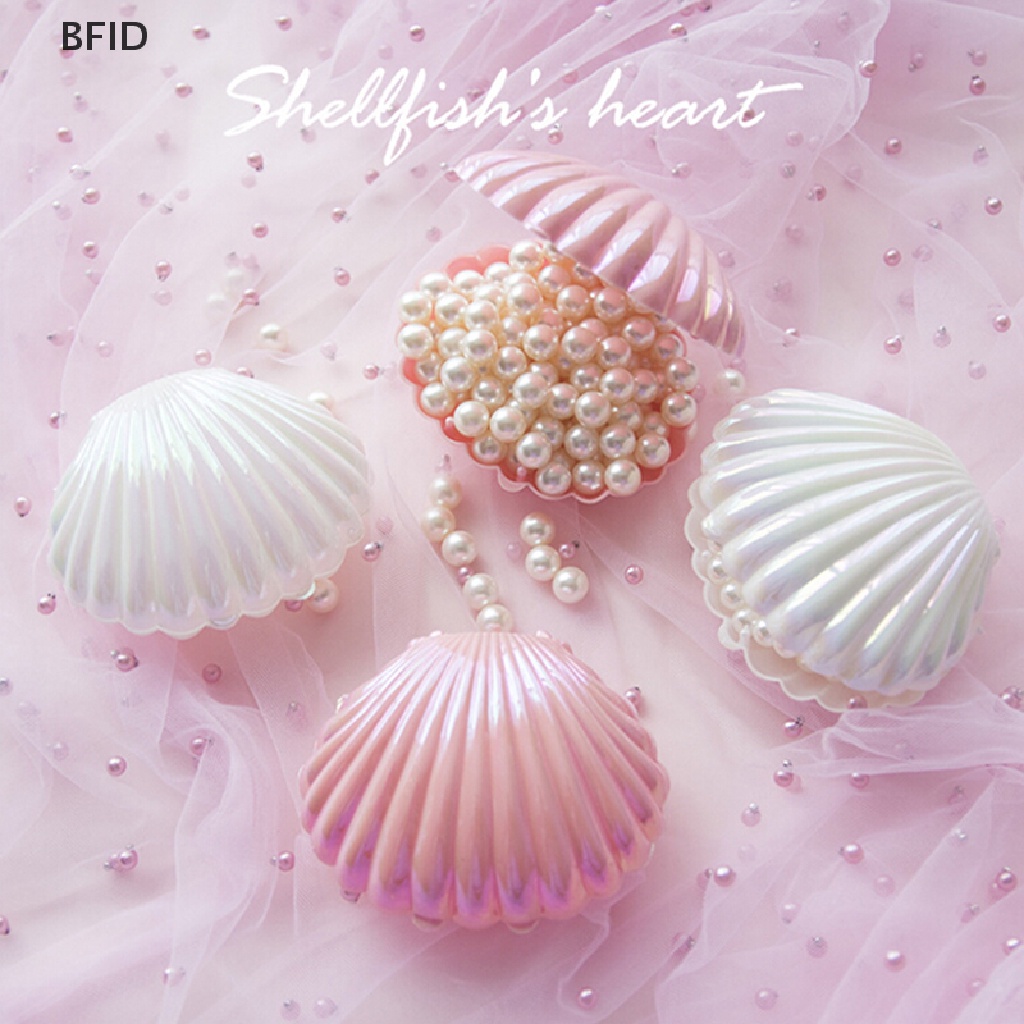 [BFID] Shell Cincin Kalung Anting Penyimpanan Perhiasan Organizer Box Case Charm Hadiah [ID]