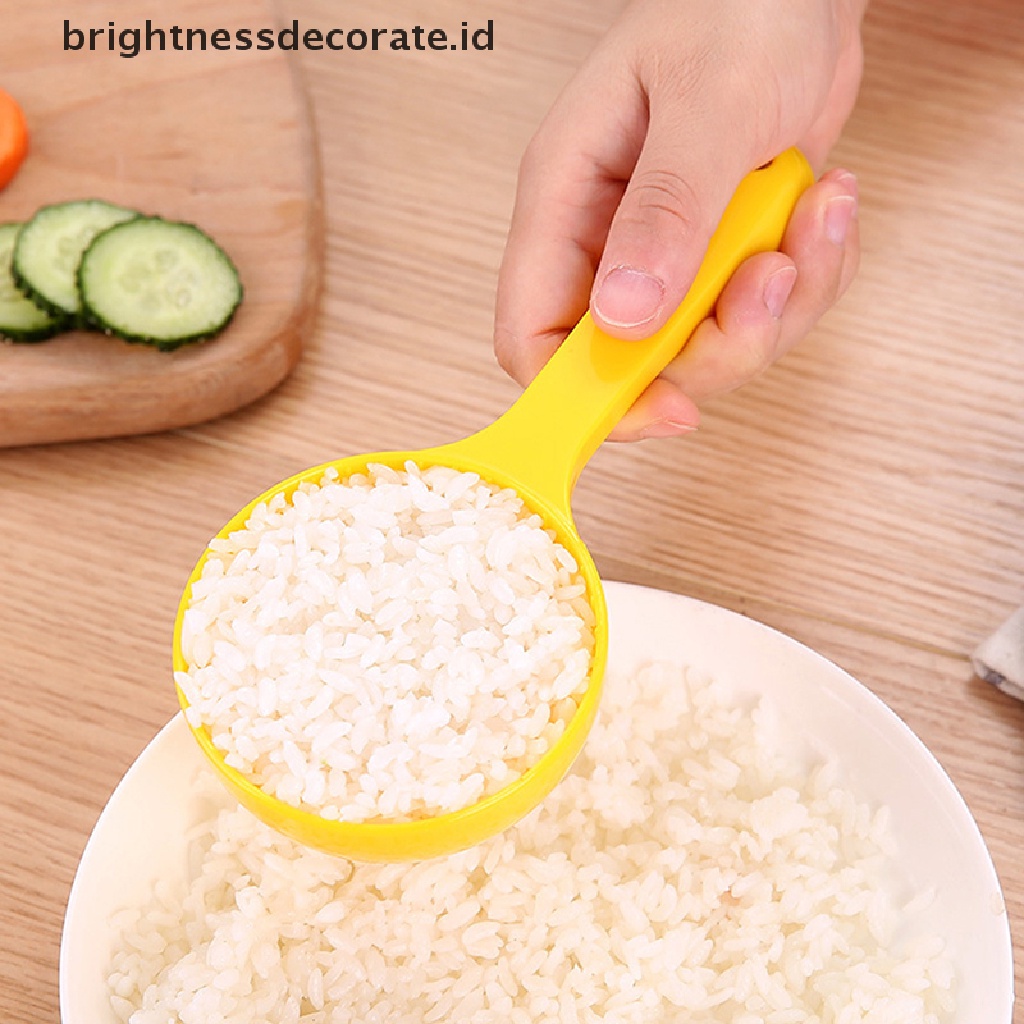 [Birth] Bahan Food Grade Portable Cetakan Sendok Nasi Kuning Setengah Lingkaran Rice Ball Mold Rice Ball Spoon Round Sushi Spoon Mold [ID]