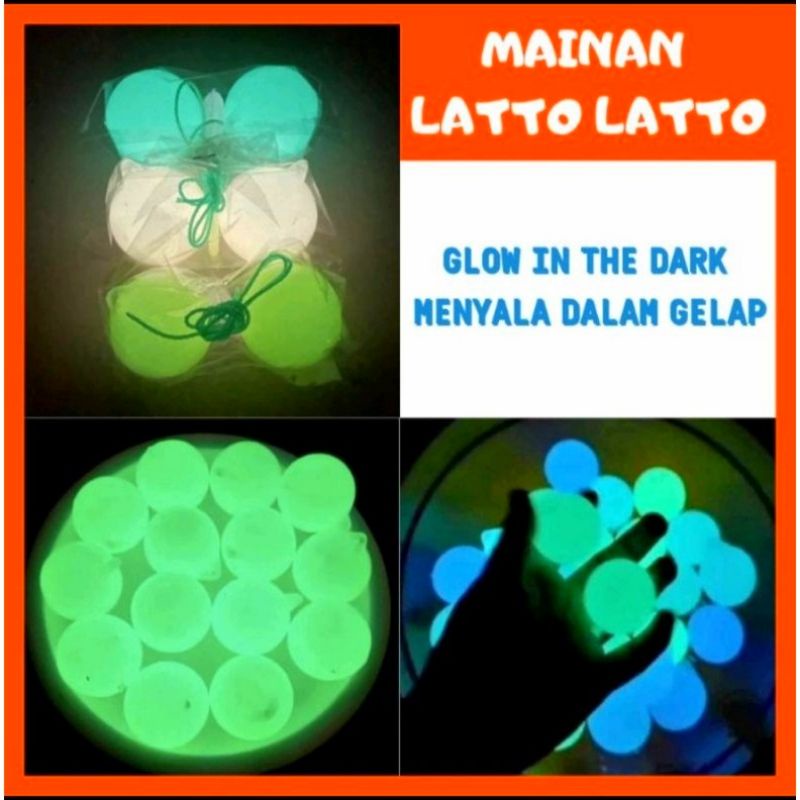 ETEK ETEK FOSFOR GLOW IN THE DARK UKURAN 4CM LOTTO LOTTO VIRAL