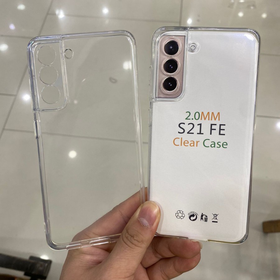 SAMSUNG S21 FE S20 FE M14 5G M10 M20 M30 M30S CASE HD BENING SOFTCASE 2.00mm CLEAR TRANSPARAN SILIKON KARET CASING COVER PELINDUNG BELAKANG s21fe