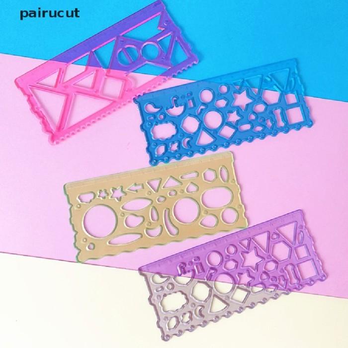 

ZB157 1 Set 4 Pcs Penggaris Pola Gambar Alam Hewan