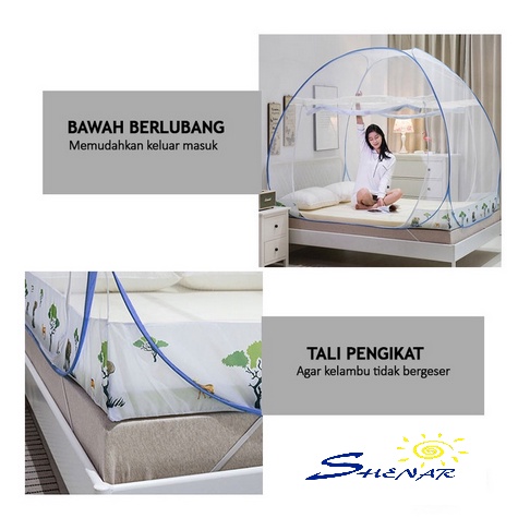 Kelambu Jumbo Kelambu Tenda Kelambu Tidur Anti Nyamuk Bagian Bawah Bolong Ukuran 180 x 200 Cm dan 200 x 200 Cm