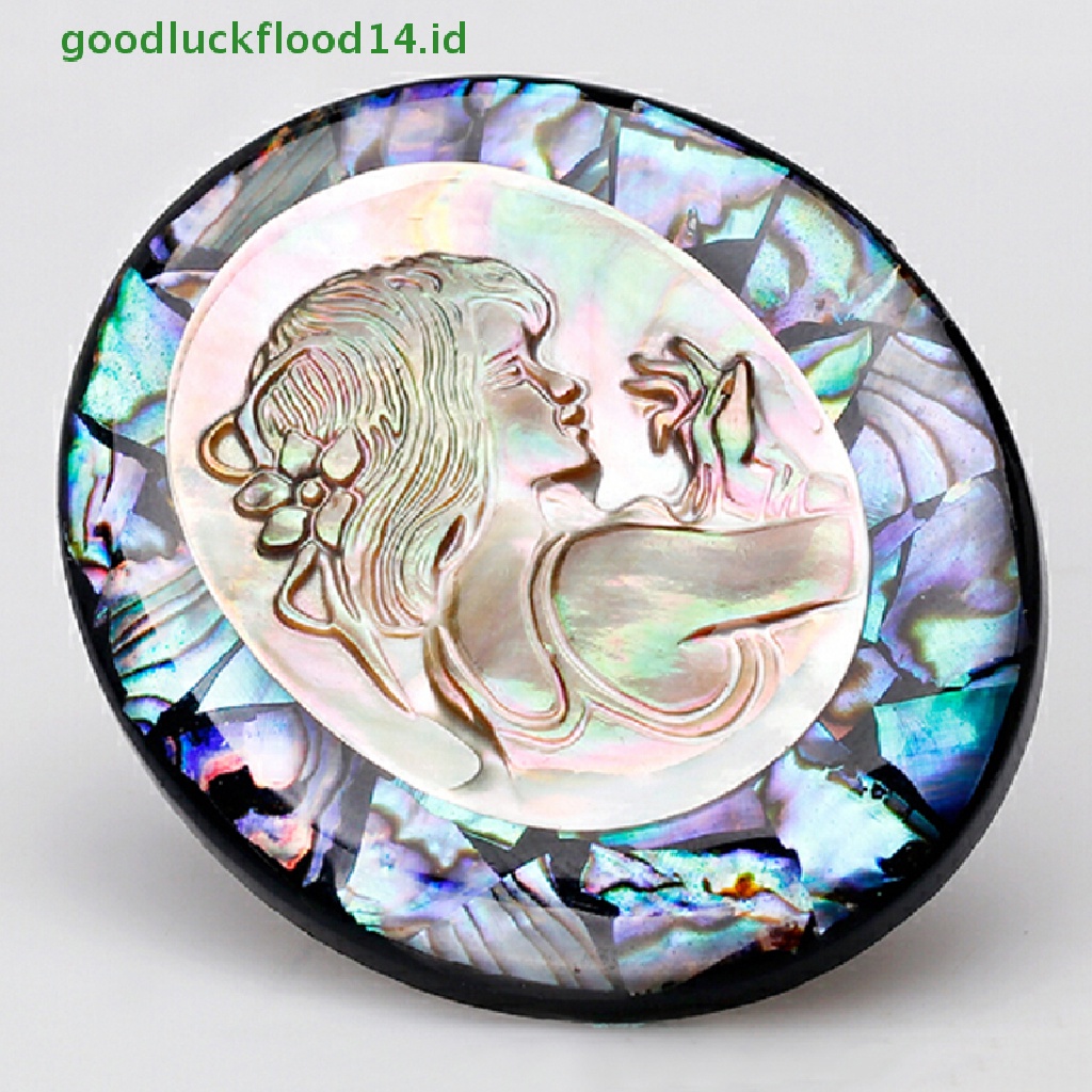 [GOOGFOUR] Alami Abalone Shell Cameo Bros Pin Perjamuan Pernikahan Bros Hadiah Pengantin [TOP]