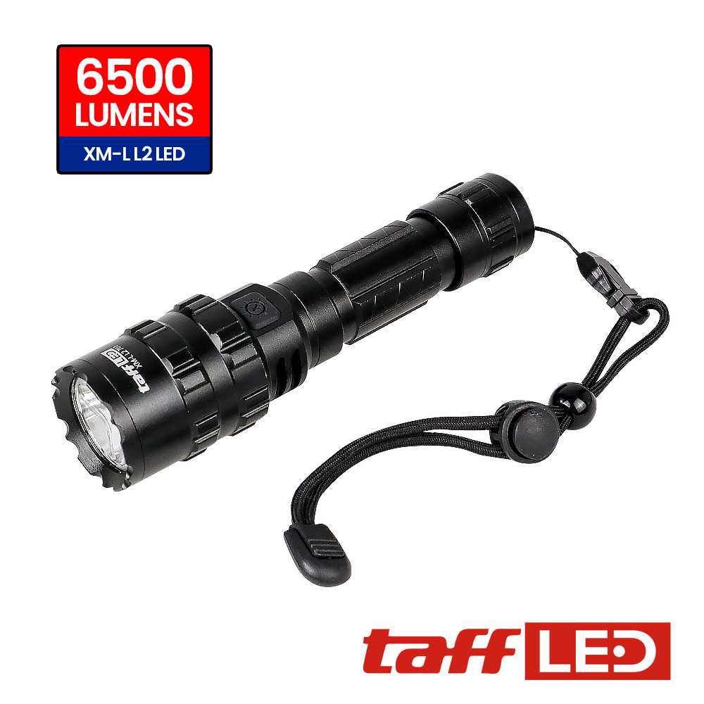 TaffLED Senter LED Torch Hunting Cree XM-L L2 6500 Lumens - 701