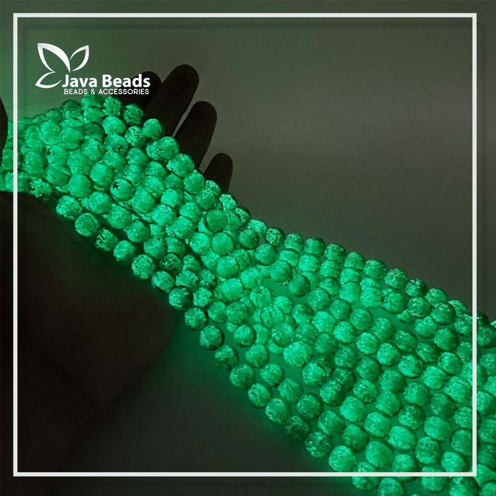 Bahan Gelang Manik Batu Glow In The Dark Bahan Aksesoris Gelang Kalung