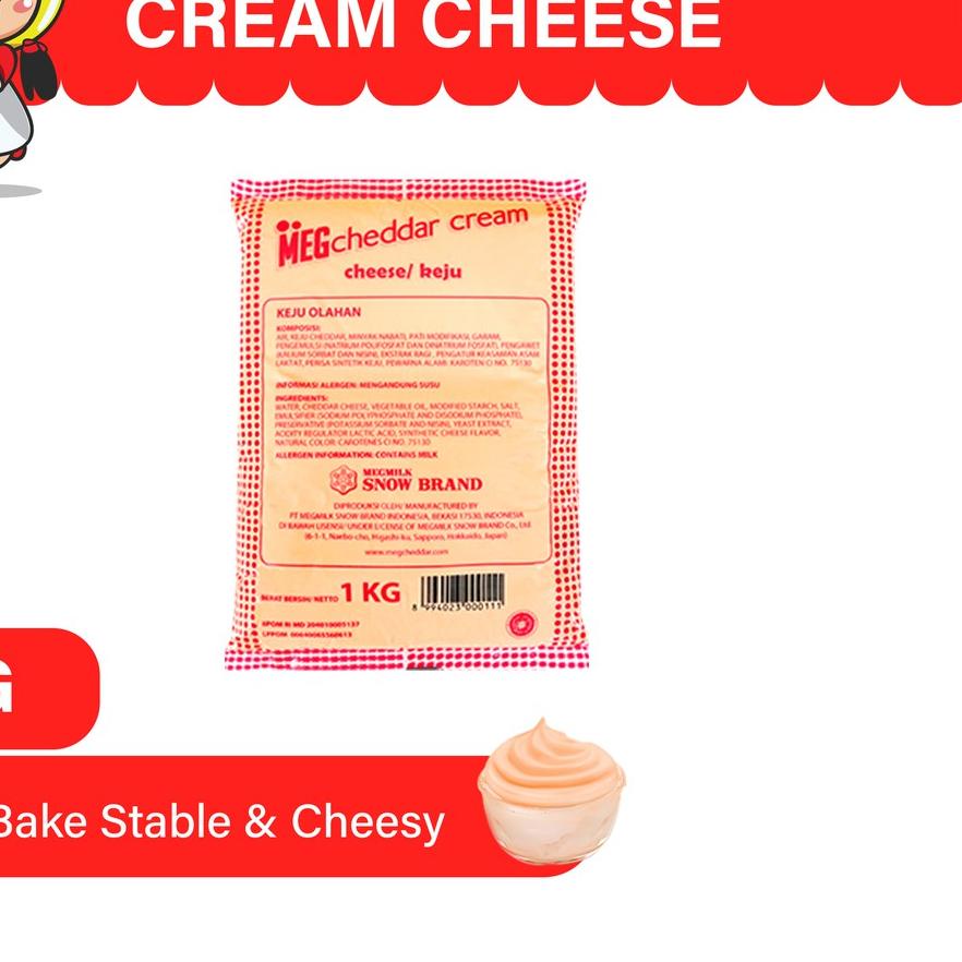 

Diskon | FG2 | MEG Cheddar Cream Keju 1 Kg