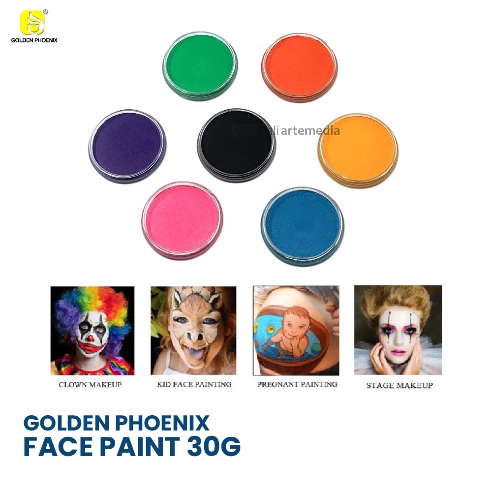 Face Painting Cat Wajah Golden Phoenix Face Paint 30g Terlaris Termurah By Bali Artemedia