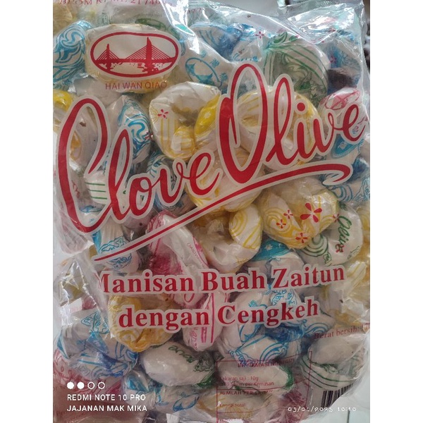 

Manisan Buan Kana Kering/ Manisan Zaitun Kering isi 10 pcs