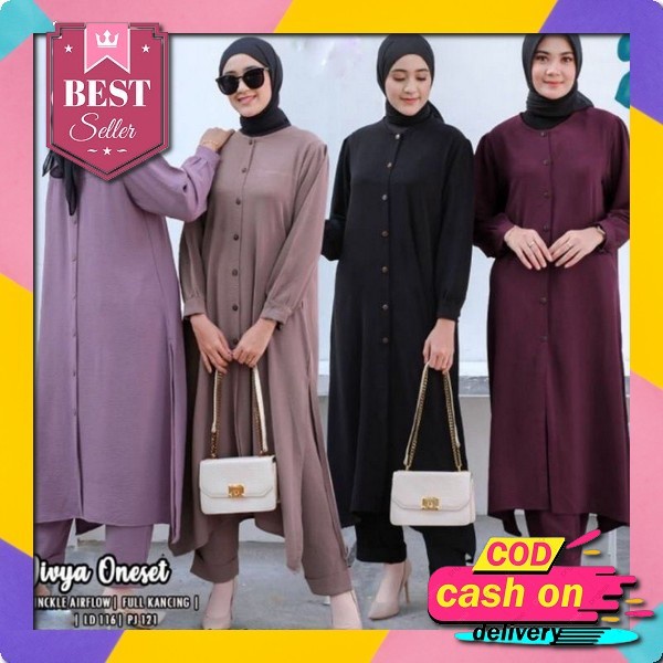 Zara Set Jumbo Ld 115-120 // Setelan Zara Polos Long Tunik Jumbo // One Set Zara Premium // Setcel C