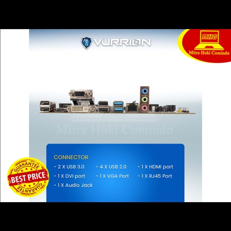 MOTHERBOARD MOBO VURRION DURAVEL H81M SV2 ORIGINAL