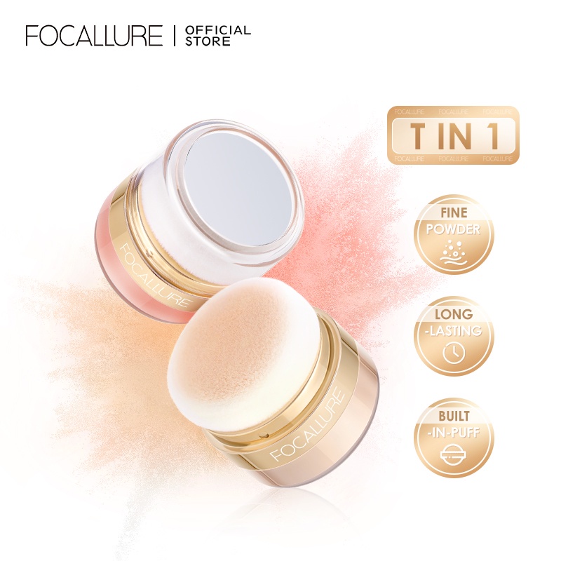 COD BPOM Focallure Oil Control Setting Powder &amp; Blusher TERLARIS (FA-259)