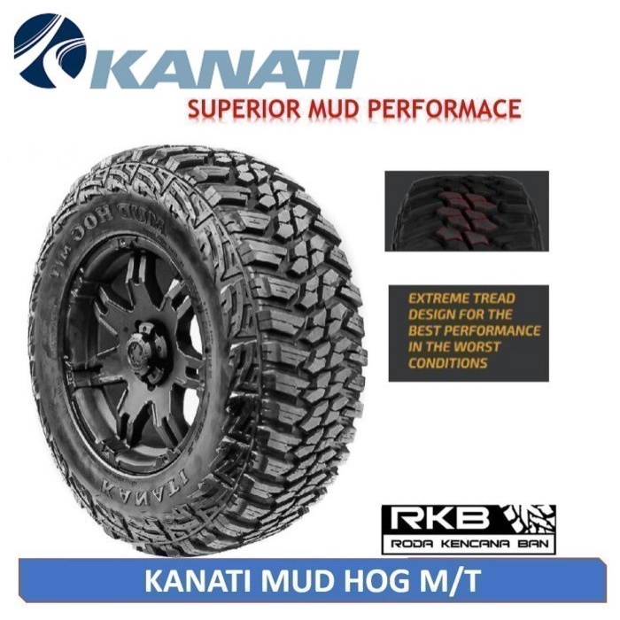 35 X 12.5 R15 6PR KANATI MUD HOG MT UKURAN Ban Mobil 4X4 OFFROAD