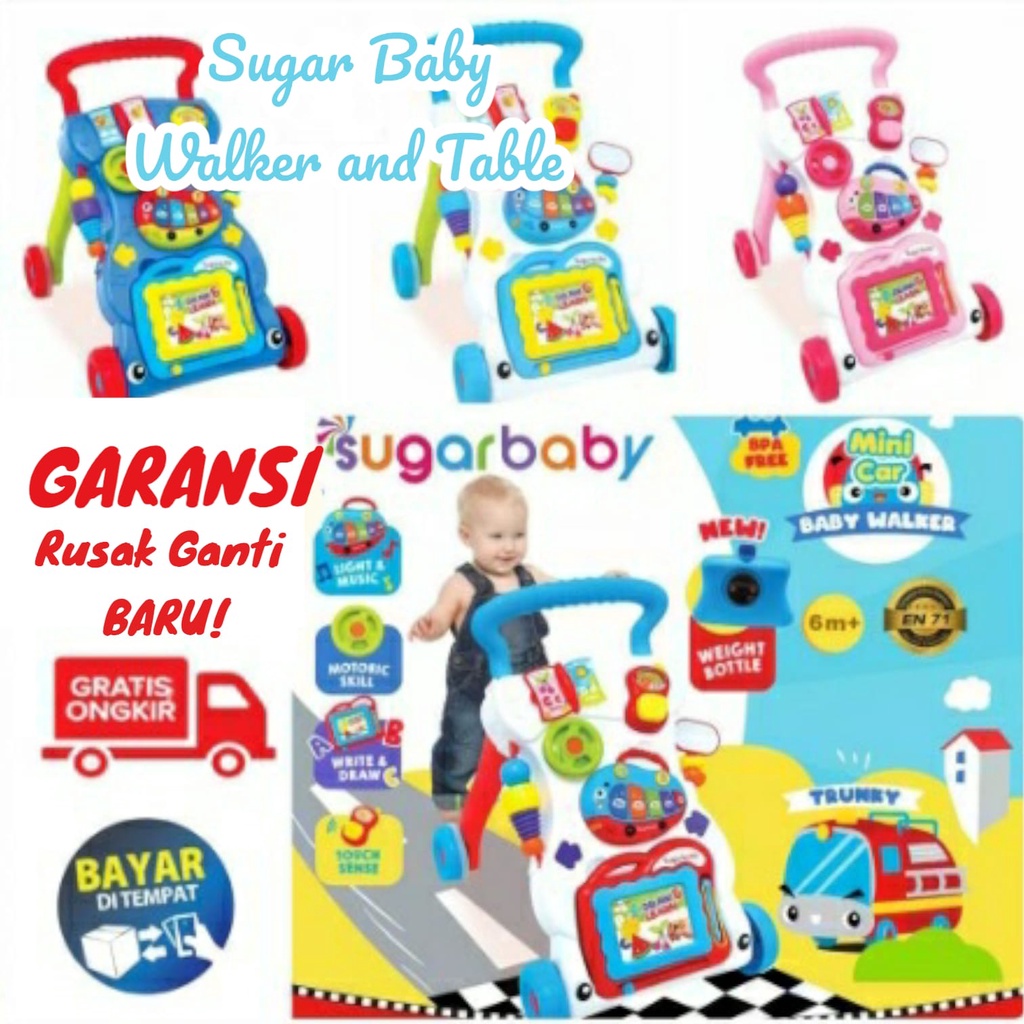 Sugar Baby Walker &amp; Table Push Walker Baby Walker Mini Car