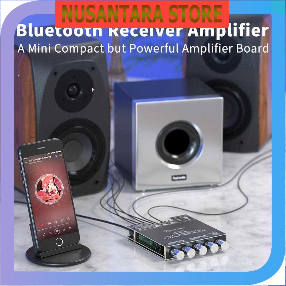 NUSANTARA - Fosi Audio Bluetooth 5.0 Amplifier 2.1 2x50W + 100W Subwoofer - TB21