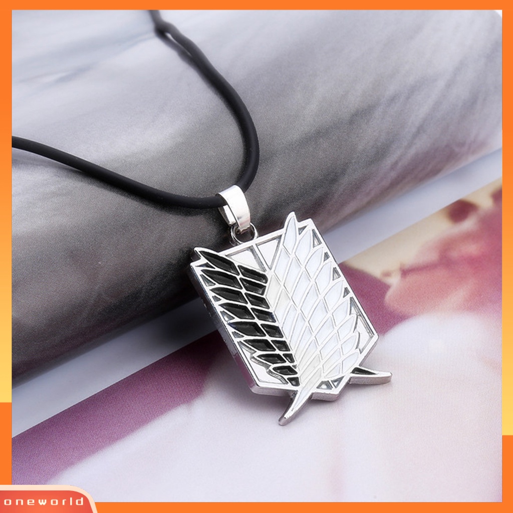 {oneworld} Kalung Lucu Kreatif Attack On Titan Cosplay Anime Kalung Untuk Wanita